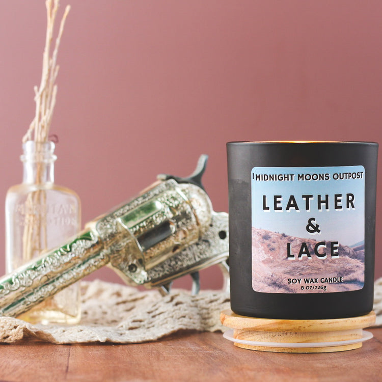 Leather & Lace Soy Wax Candle