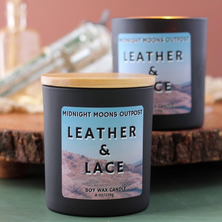 Leather & Lace Soy Wax Candle