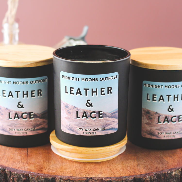 Leather & Lace Soy Wax Candle