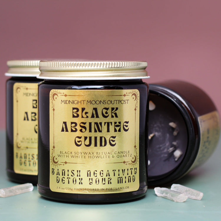 Black Absinthe Guide soy candle