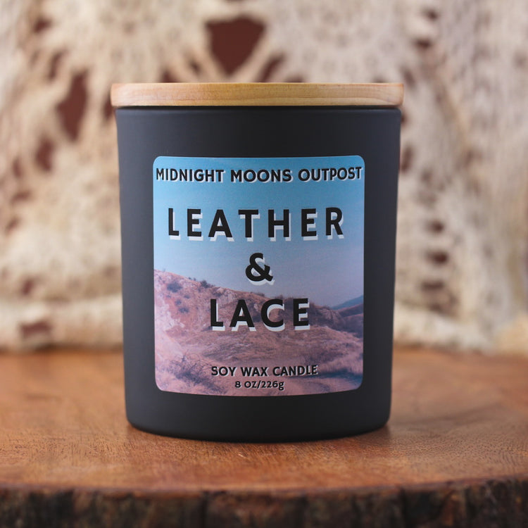 Leather & Lace Soy Wax Candle