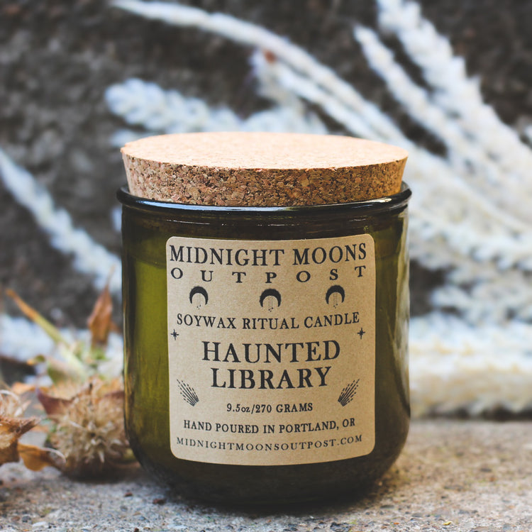 Haunted Library Candle