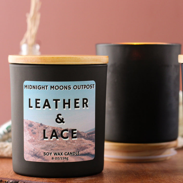 Leather & Lace Soy Wax Candle