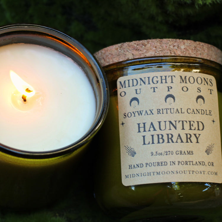 Haunted Library Candle