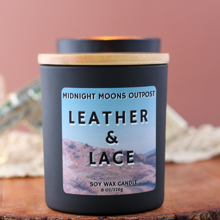 Leather & Lace Soy Wax Candle