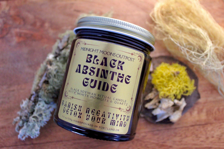 Black Absinthe Guide soy candle