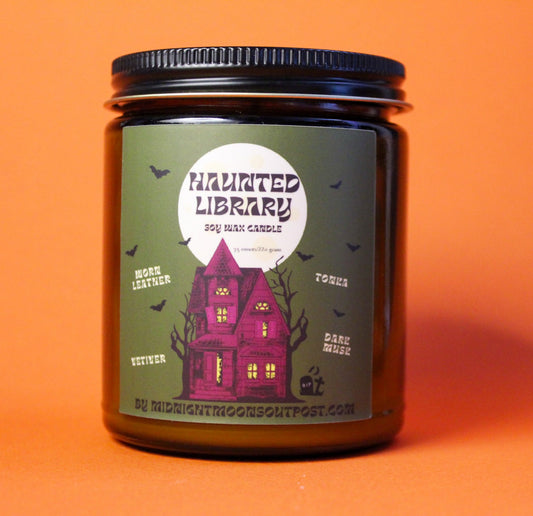 Haunted Library Halloween Soy Candle