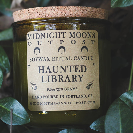 Haunted Library Candle