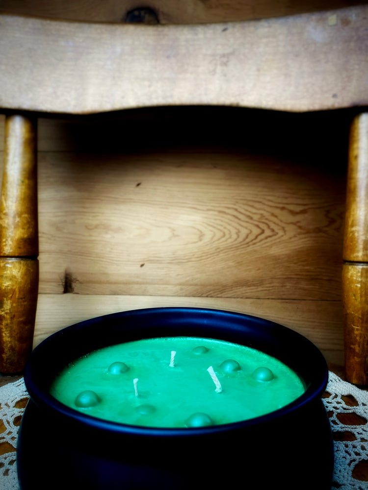 TOIL & TROUBLE CAULDRON CANDLE