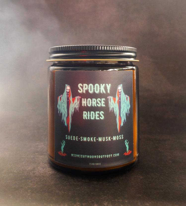 SPOOKY HORSE RIDES CANDLE