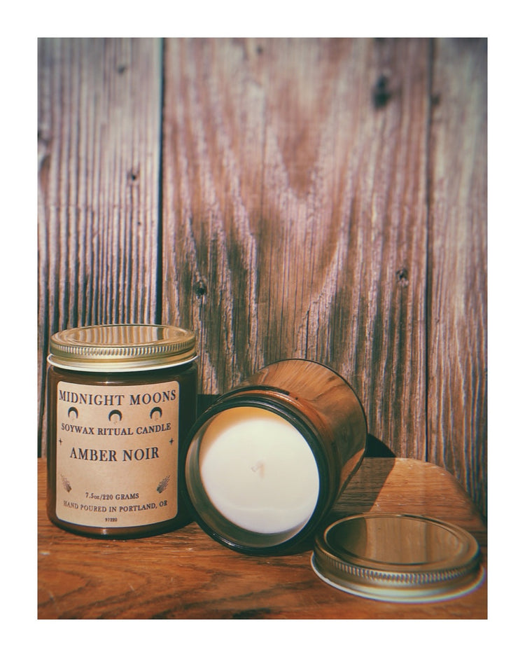 Amber Noir Soy Candle